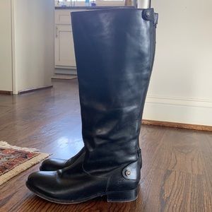 Frye Melissa Zip Up Button Boot